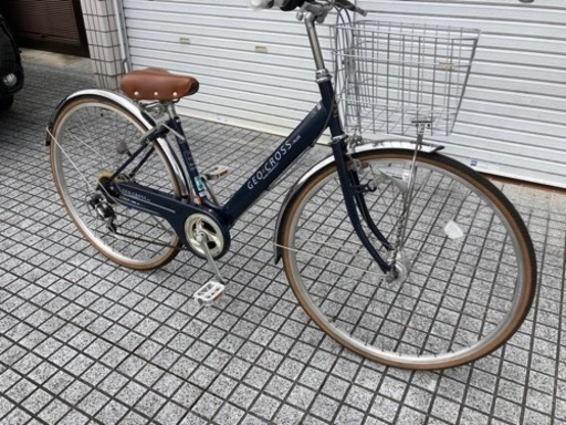 【27インチ自転車】6段変速　LEDオートライト付　美品❗️グリップ新品❗️若林自転車　唐崎店　SALE中❗️