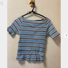 ボーダーカットソー