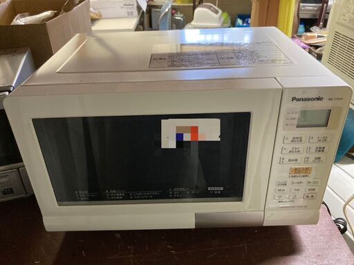 ☆中古￥9，000！Panasonic　パナソニック　オーブンレンジ　家電 　2018年製　NE-T15A1-W型 　【BI196】
