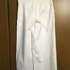 ワイドパンツ 　白　スピック&スパン　ノーブル 汚れありの画像