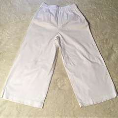 ワイドパンツ 　白　スピック&スパン　ノーブル 汚れありの画像