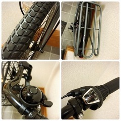 【受付終了】新品　m'Club  ガクチャリ　自転車　グレー　27インチの画像