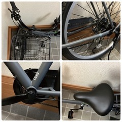【受付終了】新品　m'Club  ガクチャリ　自転車　グレー　27インチの画像