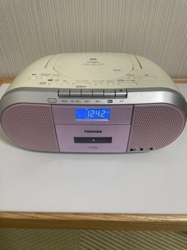 【売り切れ】TOSHIBA TY-CK4 ピンクCDラジオカセットレコーダー 東芝