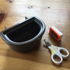 ペット用品　クリッカー、爪切り、水入れ(未使用)