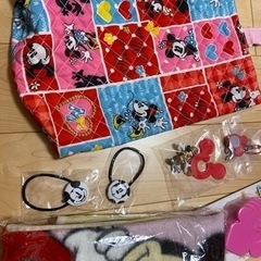 Disney ディズニー　ミッキー　ブランケット　タオル　靴入れの画像