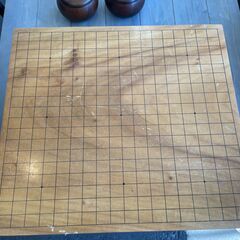 囲碁セット　No.3804　囲碁盤　碁石　へそあり　厚さ10cm　【リサイクルショップどりーむ荒田店】の画像