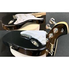 19、エレキギター/レジェンド　Legend/　LST-Z/　BK　ストラトタイプ　/by ARIA pro2の画像