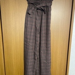  GU チェックのカジュアルパンツの画像