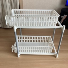 ニトリ　スライドトレー　2段ラック