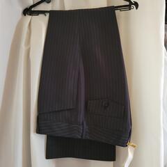 ブラックネイビー✕ストライプ⭐パンツスーツの画像