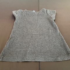 ZARA KIDS 110 4-5y チュニック ニットワンピース ハート茶 冬の画像