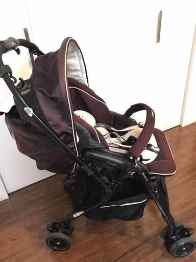 Combi  ベビーカー ホワイトレーベル メチャカル ハンディ オート4キャス plus エッグショック HF ラセットブラウン