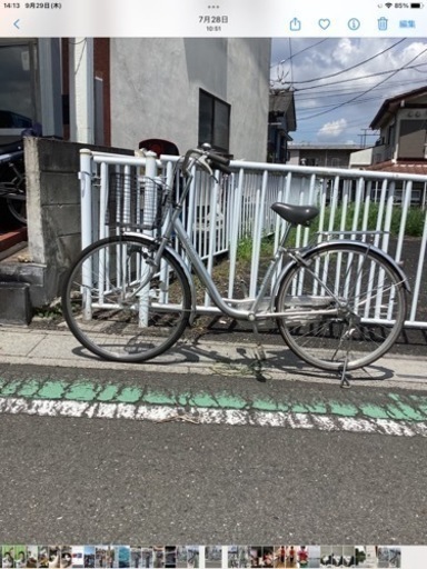 【中古自転車】26インチ(シルバーメタリック) 内装3段