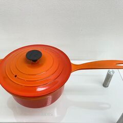 【レガストック江東店】ルクレーゼ　片手　鍋　オレンジの画像