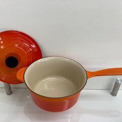 【レガストック江東店】ルクレーゼ　片手　鍋　オレンジの画像