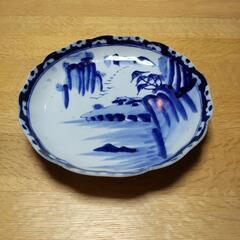 和皿  青絵 風景画