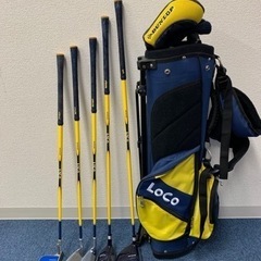 グリップ交換必要　Dunlop LOCOjuniorゴルフセット計5本