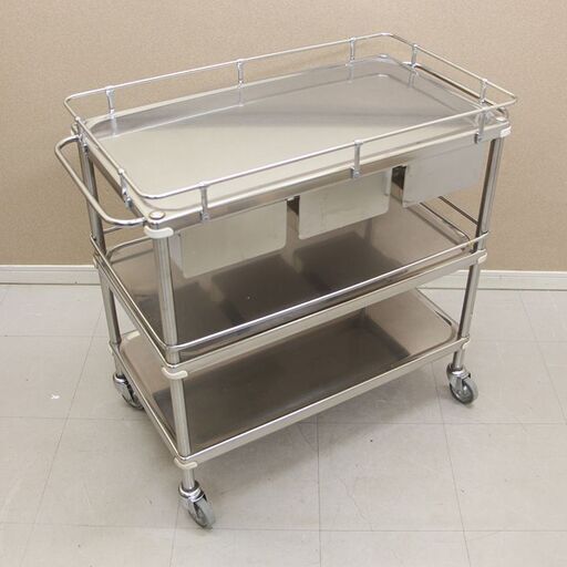 メディカル ワゴン 医療用引出し付カート 器械卓子 医療用ワゴン 枠付