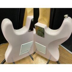 29.　エレキギター/BUSKER'S(バスカーズ）/　ストラトキャスタータイプ/ピンク　の画像