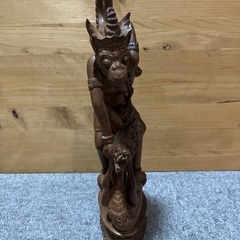 インドネシア・バリ　木彫り　置物の画像