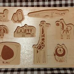 【中古】木製おもちゃ　パズル　Hapeの画像