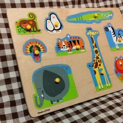 【中古】木製おもちゃ　パズル　Hapeの画像