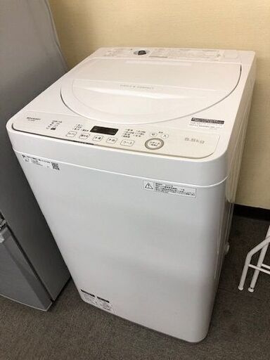 2020年製　SHARP　全自動電気洗濯機　ES-GE5D-W　5.5kg