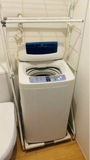 Haier 洗濯機　4.2キログラム　ラックと台付き！！