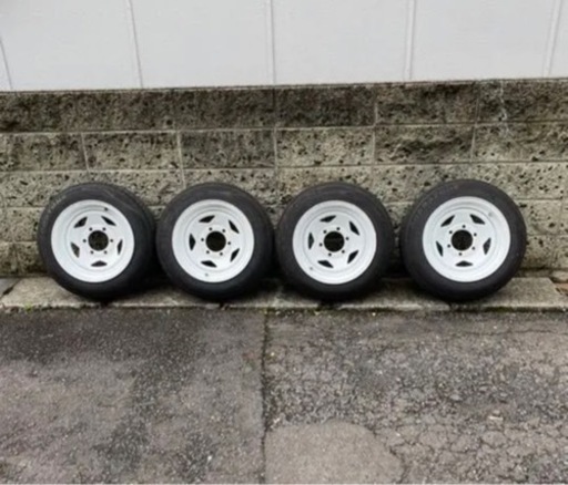 TC01  15インチ  8j＋15  139.7  6穴 6H バリ山 ワイトレ付き