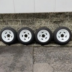 TC01  15インチ  8j＋15  139.7  6穴 6H バリ山 ワイトレ付き