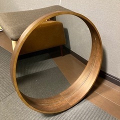 【玄関やトイレに最適！丸ミラー】北欧風家具譲ります！