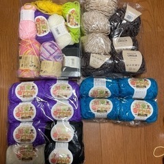 毛糸　全てアクリル100%