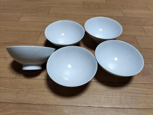 ポーセラーツ 白磁茶碗 小