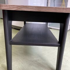【リサイクルショップ　ピカソ　小松原】幅80 木目調天板 ローテーブル センターテーブル コーヒーテーブル ブラウン/ブラック★6752★の画像