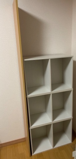 【至急】アイリスオーヤマ製カラーボックス2段×3と板