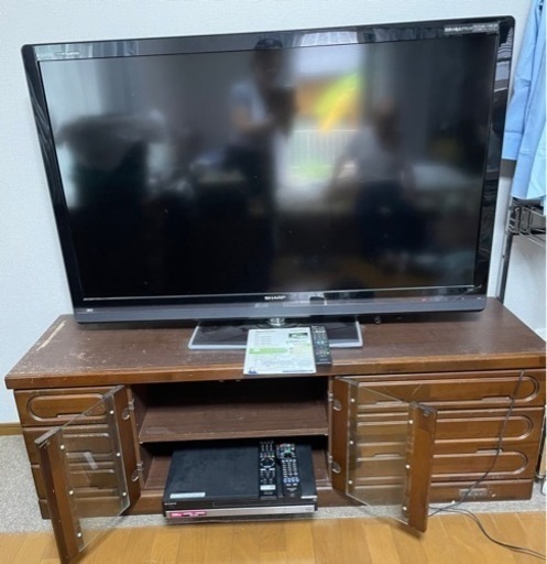 SHARP  AQUOS 55インチ　SONY ブルーレイデッキ