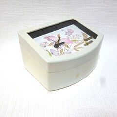 桂由美 ジュエリーBOX（時計 & オルゴール付き）USED