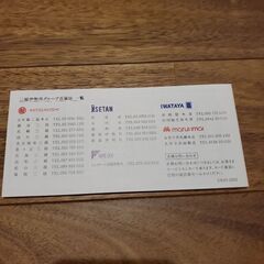 ☆完全未使用☆エムアイカード・三越伊勢丹ゴールドカードクーポンの画像