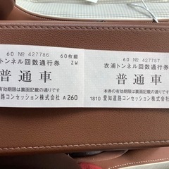 衣浦トンネル回数通行券の画像