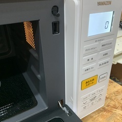 お取引中YAMAZEN オーブンレンジ YRJ-F181V(W) 19年製 ワンタッチメニュー 角皿 簡単操作! フラットタイプの画像