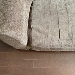 3人掛け以上　ブラウンのローソファ　200×126×42の画像