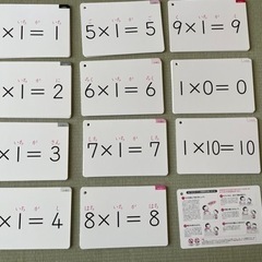 九九カード （公文式）の画像