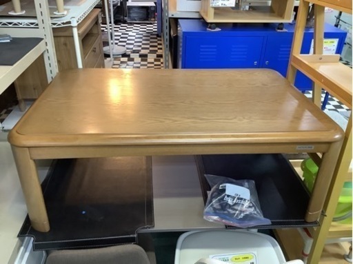 【リサイクルサービス八光　田上店　配達・設置OK】KOIZUMI　コイズミ　長方形家具調こたつ