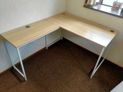 【美品】L字デスク