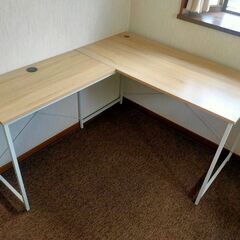 【美品】L字デスク