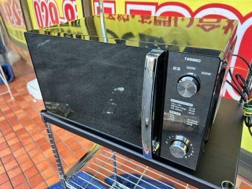 2022年製　美品　ツインバード　ミラーガラス　フラット電子レンジ　DR-D278