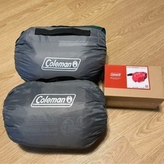 Coleman ダブルエアーベッド フロッキー仕上げ コールマン エアーベット エアーマットダブル