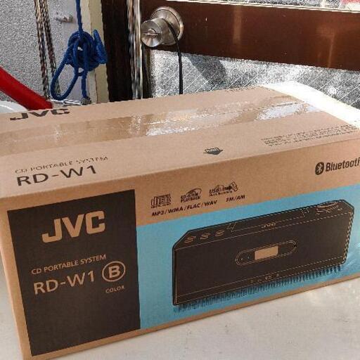0930-084 未使用 JVC CD ポータブルシステム CD PORTABLE SYSTEM RD-W1 ブラック
