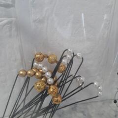 決定いたしました。   パールランド  ヘアピン    金箔5枚新品の画像